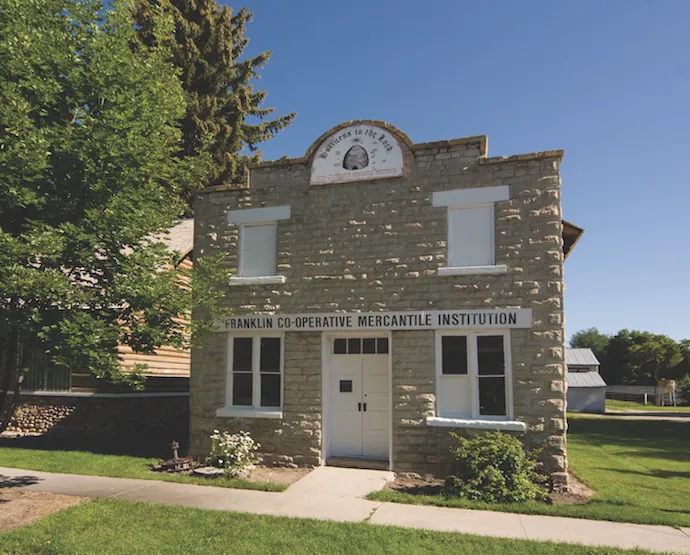 Franklin Co-operative mercantile institution brick building - Near Cache Valley, UT